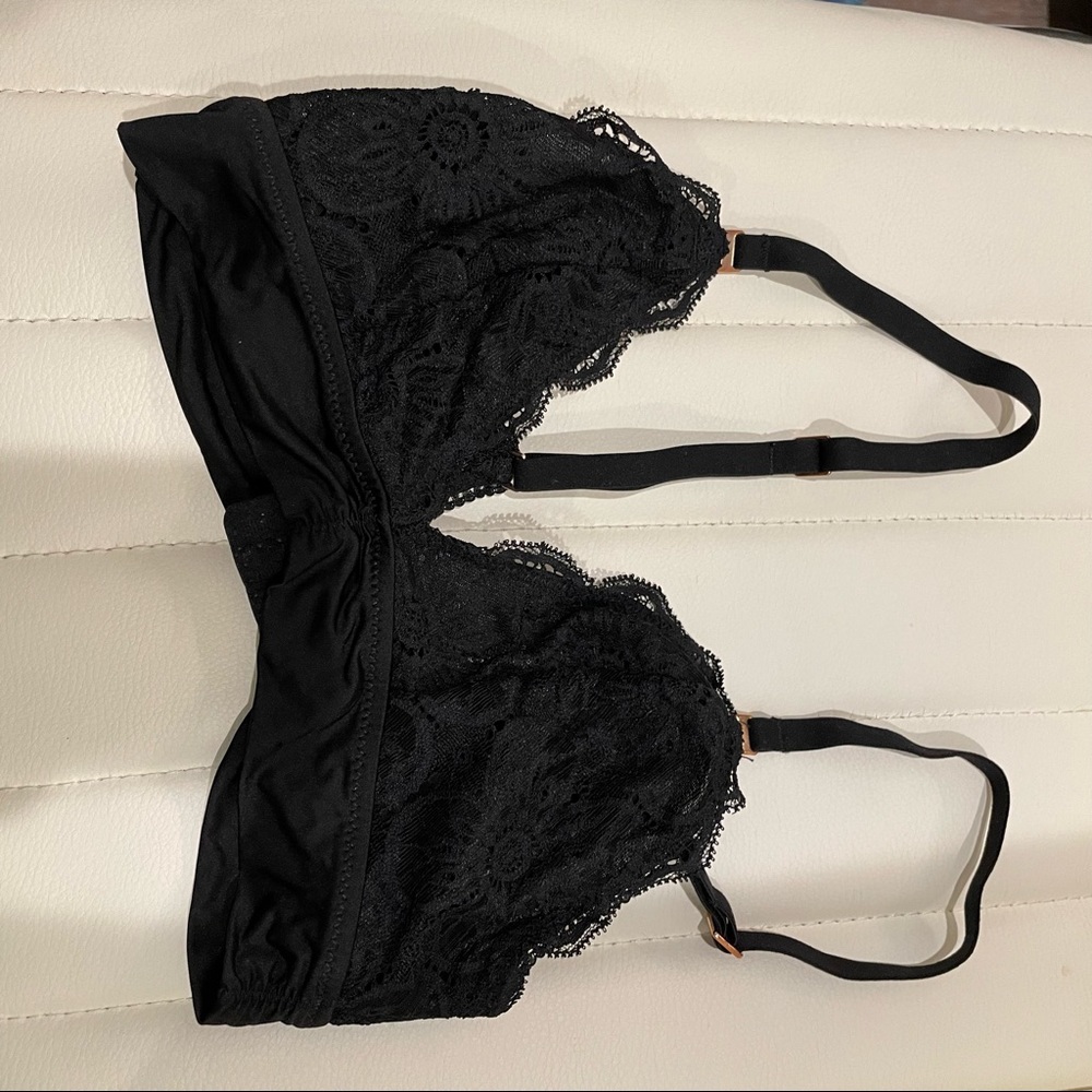 Aerie XS Lace Black Bralette Bra - Picture 2 of 6